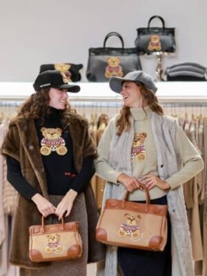 TOTE BAG RUE MADAM CON L'ICONICO ORSO MARVIN