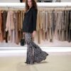 TUTA ANIMAL PRINT ADERENTE CON GAMBA BELL-BOTTOM